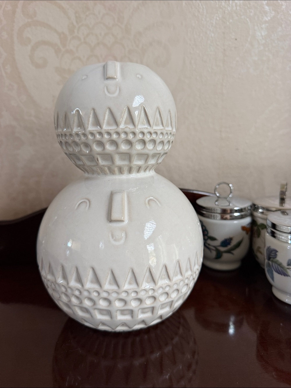 West Elm + Atelier Stella double face white ceramic vase